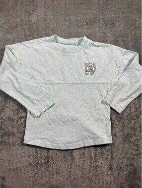 Disney Parks Kids Arendelle Aqua Glitter Spirit Jersey Walt Disney World XS